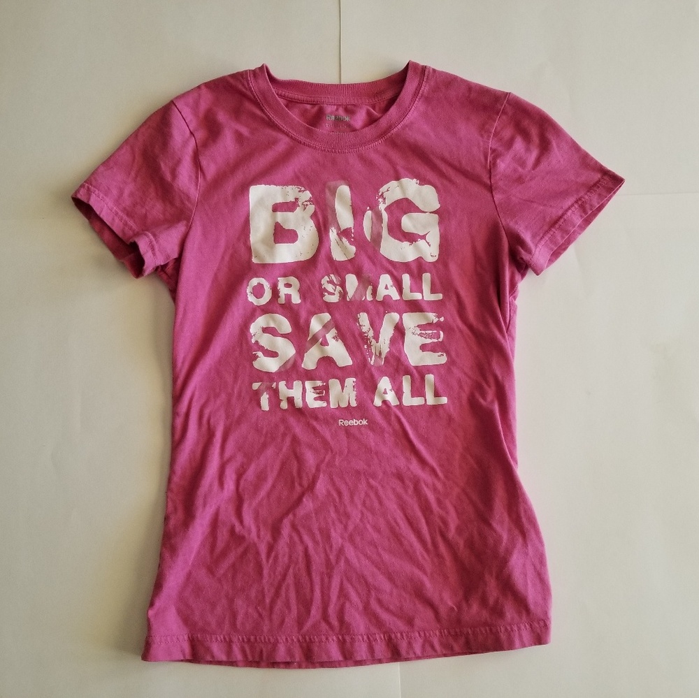 Reebok Breast Cancer Awareness T Shirt Sz Small